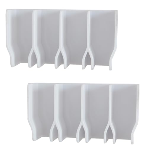 OMBIZNY Adhesive Wall Mount Bathroom Skincare Product Organizer, White