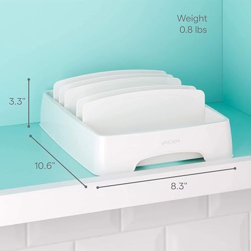 Image of YouCopia Shoe Rack for Home Non Woven Fabric - DIY Multipurpose Shoe Rack Organizer, 9-Layer Shoe Rack for Home -Shelf with Dustproof Door Entryway for Heels /Slippers /Boots (White), 6-Layer