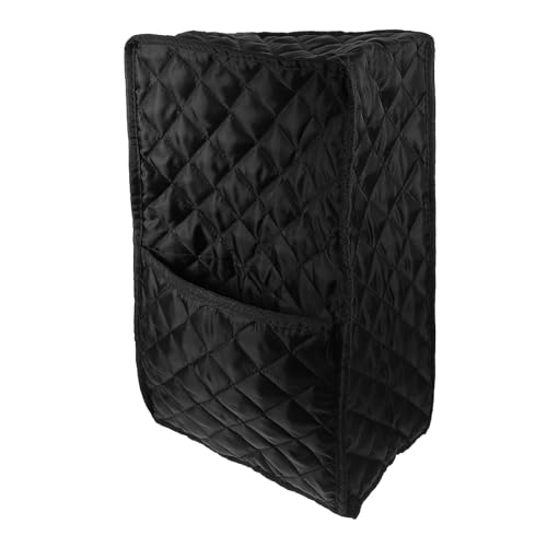 Milisten Funda Antipolvo para Batidora de Cocina Negra, Cubierta Protectora de Poliéster con Bolsillo Organizador, Compatible con Mezcladoras Verticales y Electrodomésticos Pequeños