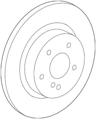 Genuine Mercedes-Benz Brake Disc Unvented 166-423-05-00