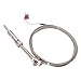 K Type Thermocouple Probe with Thread Compression Spring Design for 0-400℃ Industrial Temperature Measurement Sensor