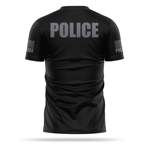 Police Utility Shirts for Men - USA Patriotic Lightweight Tee - Micro Polyester, Moisture-Wicking Quick-Dry Comfort.2