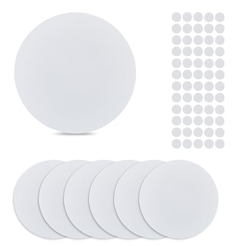 SUPERFINDINGS 8Pcs Wall Hole Cover Sheets with 60PCS Plastic Stickers 152mm Plastic Wall Patches PVC Material Dustproof Cover Plate Flat Round Frosted Blank Plate for Wall Plasterboard Hole Covering SUPERFINDINGS 8Pcs Wall Hole Cover Sheets with 60PCS Plastic Stickers 152mm Plastic Wall Patches PVC Material Dustproof Cover Plate Flat Round Frosted Blank Plate for Wall Plasterboard Hole Covering