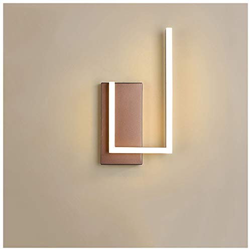 Wyxy Aplique de pared moderno de LED 10 W Aplique de pared para interiores de estilo europeo creativo diseño geométrico salón iluminación Art Deco 3000 K blanco cálido para la casa pasillo Scal