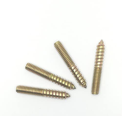 Image of Hanger Bolt M8x50 Double Headed Bolt Self-Tapping Screw for Furniture 10Pcs