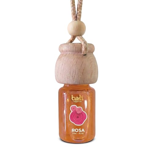 Bali fragancias Ambientador de coche ROSA 6 ml 0% alcohol, absorbe el mal olor de tu vehículo
