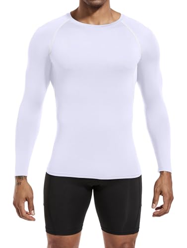 Compression Shirt for Men Workout Long Sleeve T Shirts Athletic Dry Fit Muscle Tops Base Layer for Basketball Gym2