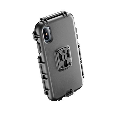 Interphone CellularLine SMIPHONEXSMAX – Suporte de motocicleta dedicado para iPhone Xs Max, preto