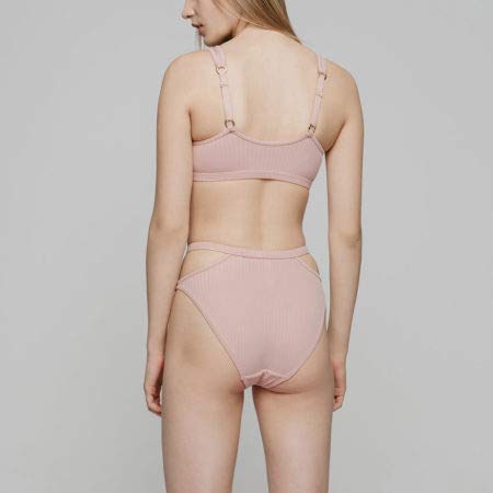 Soutien-gorge léger rose Billie taille M et culotte sans armatures pour éviter les marques