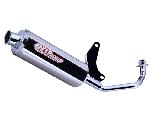 NRマジック マフラー PlatinaX (プラチナクロス) タイプS : スズキ レッツ JBH-CA4AA用 ?政府認証マフラー JV7970-S10023