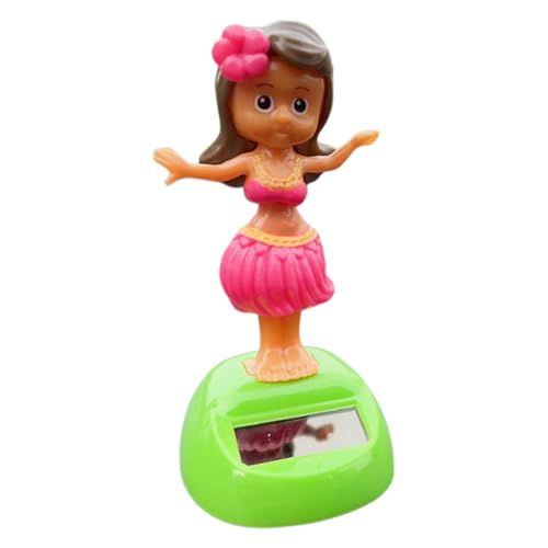 Decoración de tablero de coche | Solar Hawaii niña coche figura oscilante – Decoración de mesa impermeable para interiores fiestas cumpleaños celebraciones