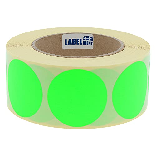 Klebepunkte aus Gewebeklebeband, gelb, 30 mm rund Klebepunkte aus Gewebeklebeband, gelb, 30 mm rund