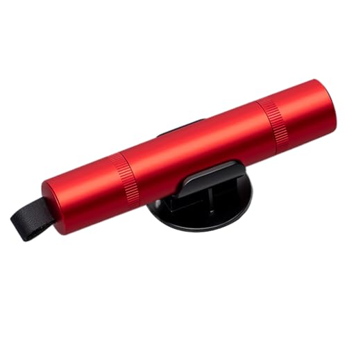 TBTA 2-in-1 car Safety Hammer, Emergency Escape Tool, Capable of Breaking car Windows and Cutting seat Belts in Emergency situations, Suitable for Land and Underwater Rescue Work, 3.6 inches, Red