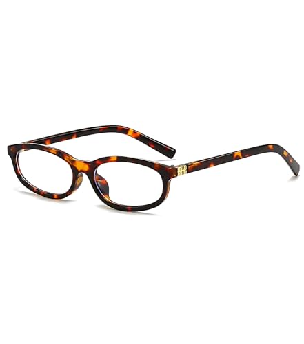 Image of Designer Miu Miu Oval Cat Eye Sunglasses for Stylish Women | UV400 Protected Trendy Narrow Frame Retro Glasses for Woman | Anti Blue Lens Computer Specs | Vintage Branded Goggles