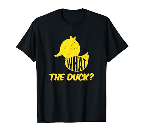What The Duck? Funny Yellow Rubber Duck Gift Maglietta