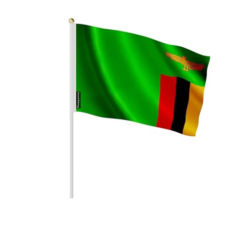 Mini drapeau Zambie idéal pour décorer vos tables de fête culturelle