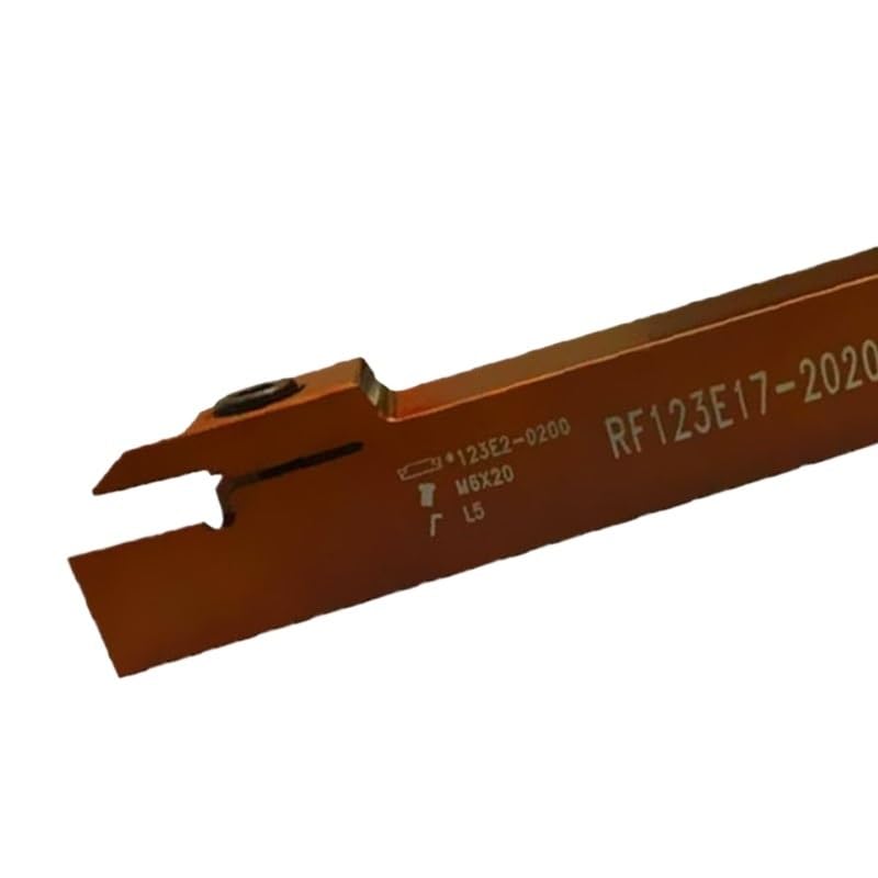 UANGLI1pc RF123E17-1616B RF123E17-2020B RF123G20-2020B Lathe Cutter Shank Turning Tool Holder CNC use Groove Carbide Inserts (Size : Spring Steel, Color : RF123E17-1616B)