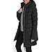 DKNY Women's Lightweight Puffer Jacket with Neoprene Side Panels – Insulated, Sleek Fit Outerwear, Black, M