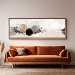 Tableau sur toile grand format impression panoramique tons naturels