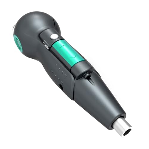 ROYJJ Destornillador eléctrico profesional recargable de 3,6 V con luz LED, adecuado para un uso fácil en zonas oscuras, tareas de reparación
