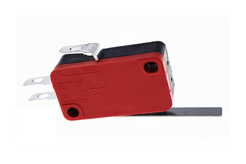 10pcs 15/5 A 250V 16A 125V Long Handle Mininature Microswitch Black+red