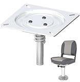 Fiwithy Boat Seat Base Mount | Heavy Duty Marine Boat Seat Pedestal with Fixed Welded Spring for 3/4