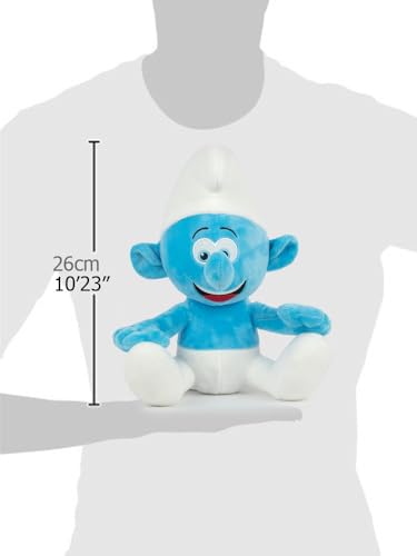 The Smurfs Plush - Classic, Smurfette, Dad, Philosophical, Joker, Grumpy - 26 cm 16002615, Blue, 10cm (H) x 26cm (L) x 20cm (W) - Image 4