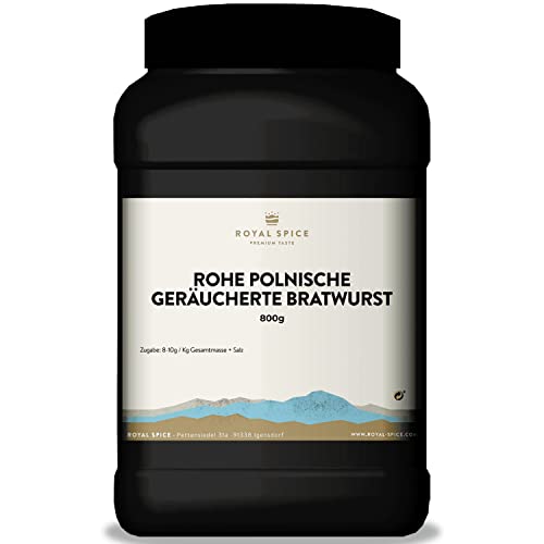 Royal-Spice-Bratwurst-Gewuerz-Rohe-polnische-geraeucherte-Bratwurst-800g-Polnische-Bratwurst-Gewuerzmischung-fuer-jede-Art-von-geraeucherter-Wurst-mit-schoener-roter-Farbe-intensivem-Geschmack