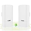 KuWFi 900Mbps Point d'Accès Extérieur, Repeteur Wifi Pont / CPE sans fil Point à Point intérieur et Extérieur, prend en charge une Solution de Distance de Transmission de 1km pour PTP, PTMP