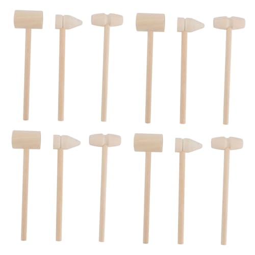 FRCOLOR 12 Piezas Mini de Madera para Juguetes Interactivos para Cocina y Manualidades Material Seguro y Fácil de Limpiar para Desarrollo de Coordinación y Creatividad Infantil