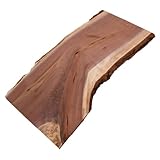 Barrington Hardwoods Live Edge Walnut Slab (1'' Thick x 4''-8'' Wide x 18'' Long). Perfect for Cutting Boards, Cheese Boards, Charcuterie Boards, and Many DIY Projects, 1'' x 4''-8'' x 18''