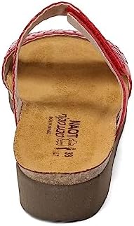 NAOT Footwear Women's Blake Wedge Sandal Red Braid/Brick Red Nubuck 11 M US | Image 4
