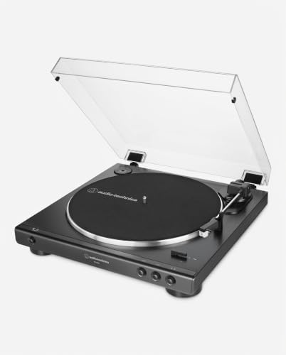Audio-Technica AT-LP60X-BK Fully Automatic Belt-Drive Stereo Turntable, Black, Hi-Fidelity, Plays 33-1/3 and photo 7