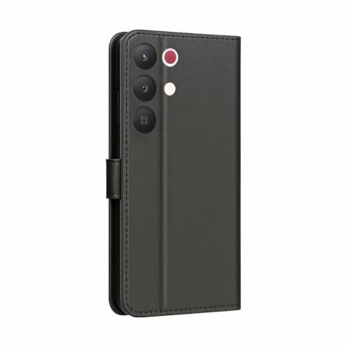 Image of AIBEX Shock Proof Flip Compatible for Realme 15X 5G Flip Cover Leather Finish | Inside TPU with Card Pockets | Wallet Stand | Complete Protection Flip Case - Black
