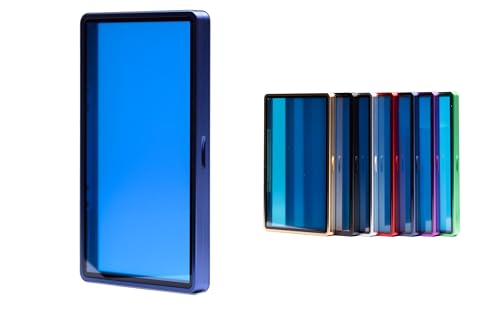 Magnetic PSA Graded Card Aluminum Case Protector with UV Protection (Blue)