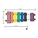 Basic Beat BB108A - 8-Note Colorful Glockenspiel for Kids, Diatonic C1-C2 Range, Sturdy Design with Safe Pins, Includes Soft Rubber Head Mallets for Melodious Play