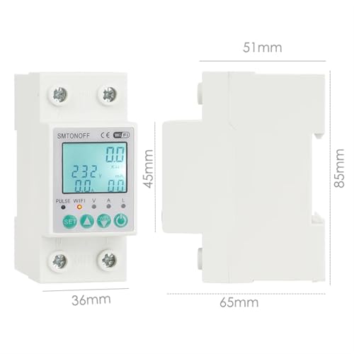 Compteur d'énergie monophasé prépayé intelligent Tuya 110V 220V - 3