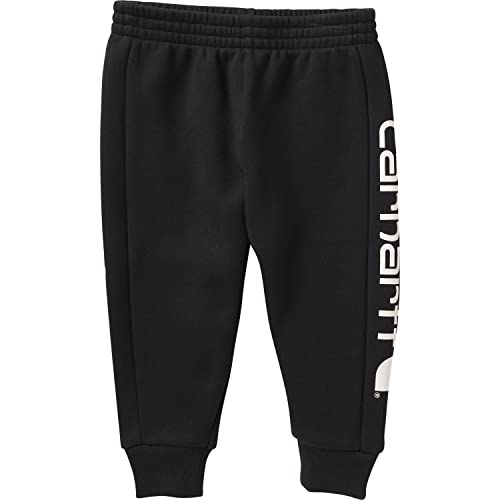 Image of Carhartt Baby Boys Elastic Waistband Logo Fleece Sweatpant
