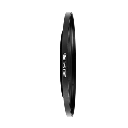 Image of 46-67mm Step-Up Ring Adapter, 46mm to 67mm Step Up Filter Ring for 46mm Lens Install 67mm ND CPL UV Camera Lens Filter(46mm-67mm)