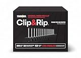 Clip and Rip Hidden Deck Fastening System - 800 Count Stainless Steel Fasteners, 50 Strips with 16 Clips Each, Covers 426 Square Feet, Compatible with Trex, Timbertech, Fiberon & More