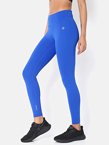 Image of CULT Women's Solid Polyester 4-Way Stretch, AbsoluteFit Training Tights, Moisture-Wicking, Leggings for Sports, Gym, Active Wear