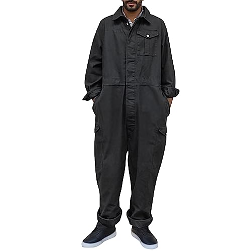Combinaison courte pour homme en noir taille XL style décontracté d'été