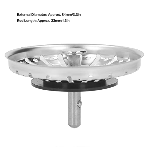 Colador para fregadero de cocina universal acero inoxidable miniatura 4