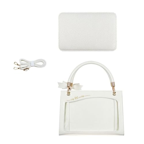 Itabag sac transparent avec nœud amovible et double porté pour femme