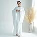 Women Muslim Abaya Dress 1Piece Bat Sleeve Islamic Maxi Robe Fashion Jilbab for Women Eid Kaftan Muslim Robe