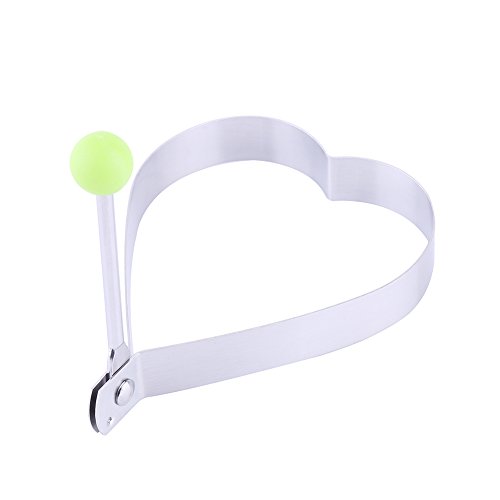 Fried Egg Mold Stainless Steel Lovely Shape Egg Rings Cooking Tool Pancake Shaper With Handle For Home Kitchen Not Hot 1Pcs Gadget Rings Cute Omelette Mold
