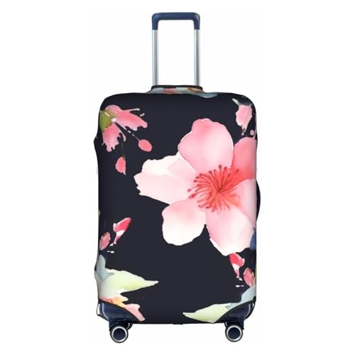 Floral Printed Luggage Cover Elastic, Washable, Universal Fit 18-32 Inch Travel Suitcase Cover Easy To Identify