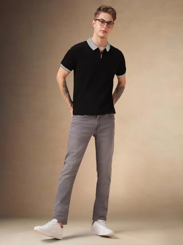 Image of Dennis Lingo Men Regular Fit Cotton Half Sleeves Solid T-Shirts
