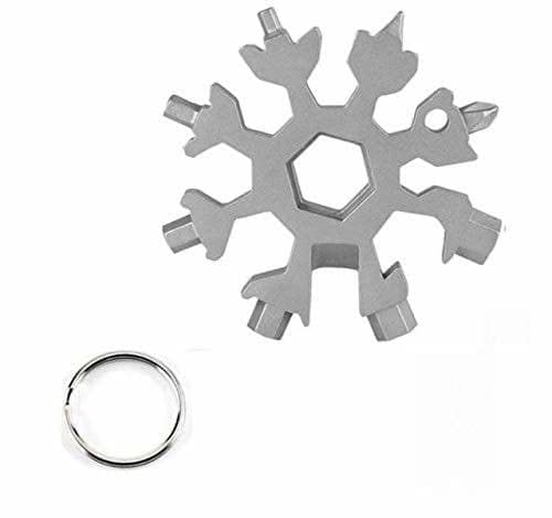 FEDDE 18 in 1 Stainless Steel Snowflake Multi Tool Keychain Use Any Time all time best