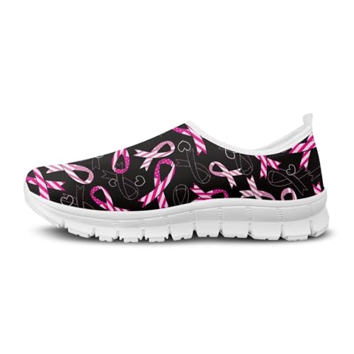 Image of Floral Sneakers for Women Colorful Art Shoes for Women Slip On Casual Work Shoes